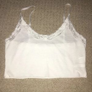 bnwot white lace tank top